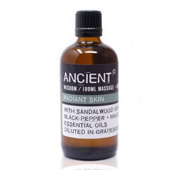 Spindesio suteikiantis masažo aliejus Radiant Skin, Ancient, 100 ml цена и информация | Кремы, лосьоны для тела | pigu.lt