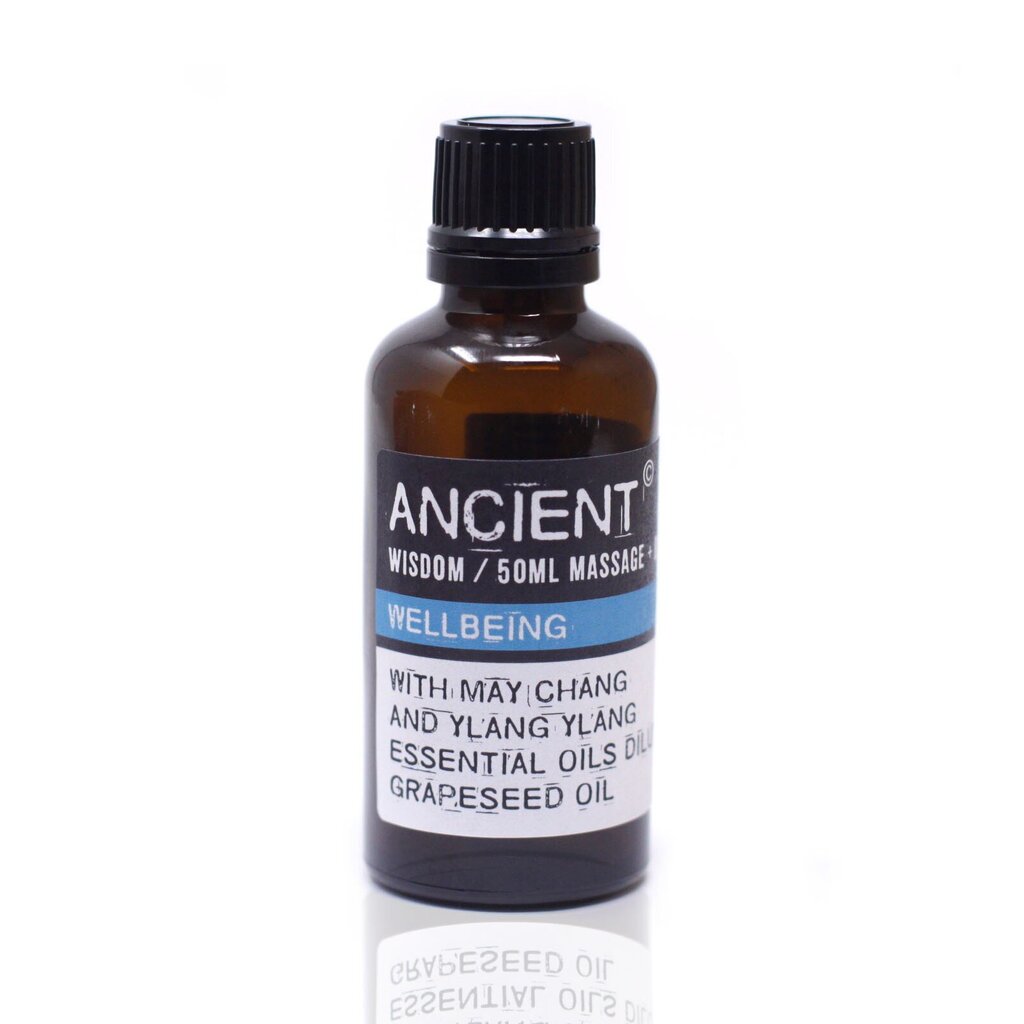 Masažo aliejus Wellbeing, Ancient, 50 ml kaina ir informacija | Kūno kremai, losjonai | pigu.lt