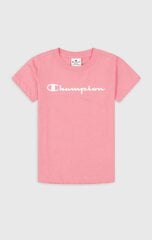 Детская футболка Champion 404541*PS074, розовая, 8058132004641 цена и информация | Рубашки для девочек | pigu.lt