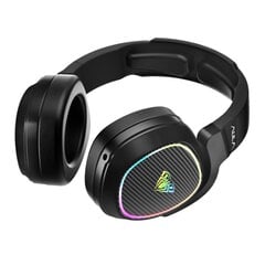 Беспроводные наушники Aula F608 3в1 для Игр PS4 PS5 / Smart TV Wireless 2.4Ghz USB / Bluetooth / 3.5 мм провод / Mic RGB Led, черные цена и информация | Наушники | pigu.lt