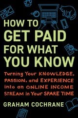 How to Get Paid for What You Know: Turning Your Knowledge, Passion, and Experience into an Online Income Stream in Your Spare Time цена и информация | Самоучители | pigu.lt