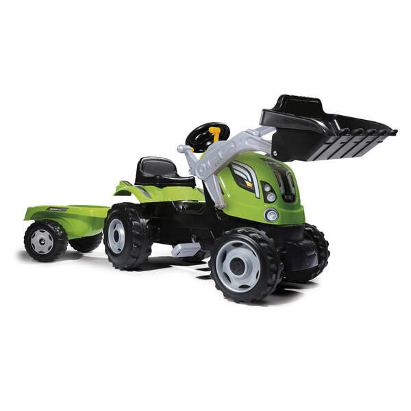 Smoby Farmer max pedalinis traktorius su priekaba kaina ir informacija | Žaislai berniukams | pigu.lt