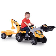 Трактор Builder Max Pedal с прицепом цена и информация | Игрушки для мальчиков | pigu.lt