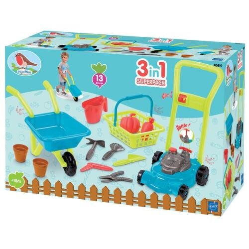 Super 3in1 sodo žaislų pakuotė Ecoiffier kaina ir informacija | Lavinamieji žaislai | pigu.lt