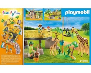 71190 PLAYMOBIL® Family Fun, Большой зоопарк цена и информация | Конструкторы и кубики | pigu.lt