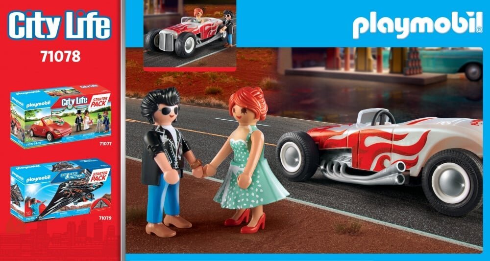 71078 PLAYMOBIL® City Life, Poros senovinis automobilis kaina ir informacija | Konstruktoriai ir kaladėlės | pigu.lt