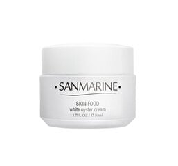 Drėkinantis veido kremas nuo raukšlių su austrių ekstraktu Sanmarine Skin Food white oyster Cream, 50 ml kaina ir informacija | Veido kremai | pigu.lt