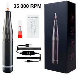 Ручка для полировки ногтей, LIVMAN UV-201, 35000 об/мин, 20Вт + наконечник цена и информация | Аппараты для маникюра и педикюра | pigu.lt