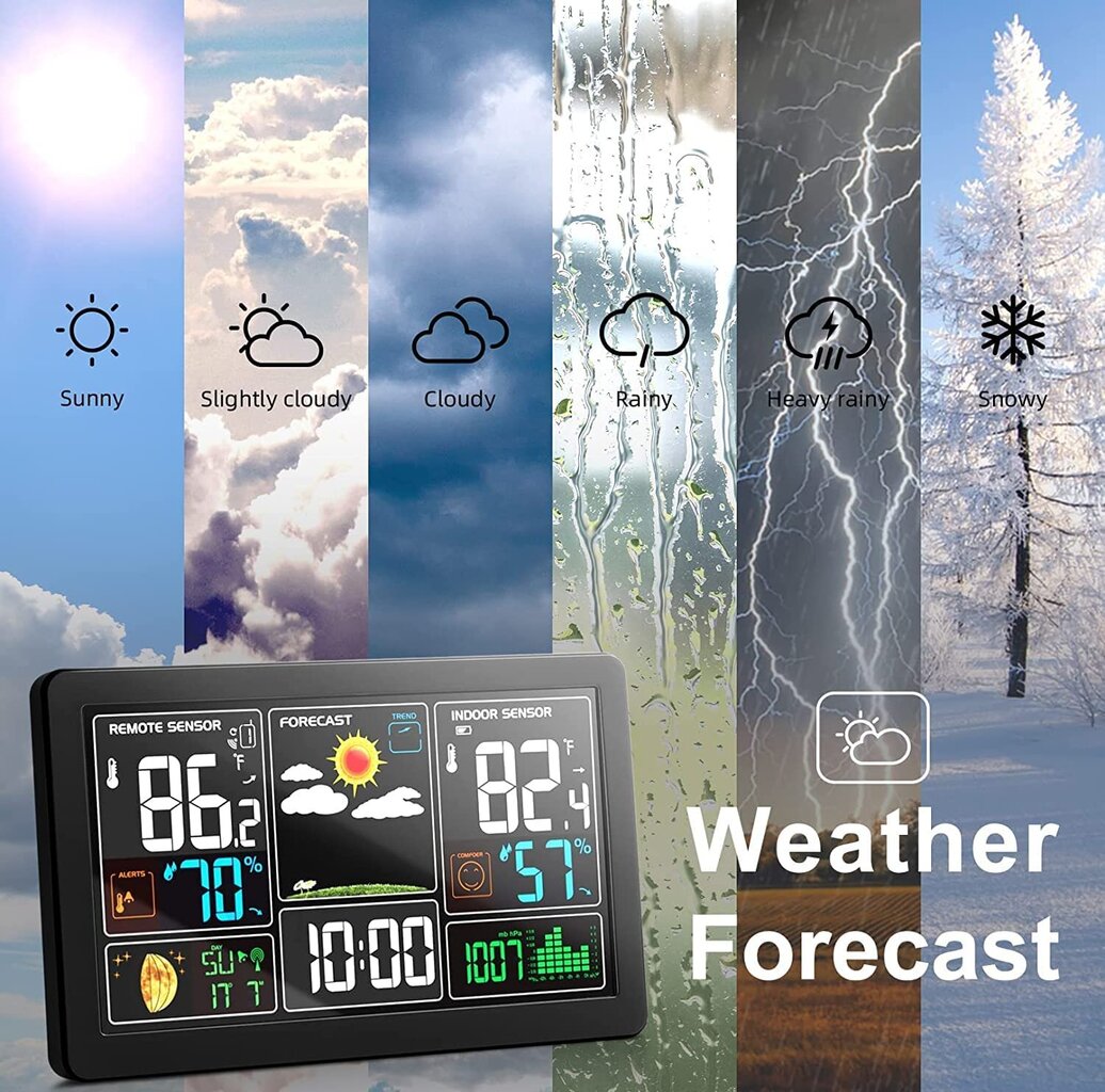 Meteorologinė orų stotelė Vonivi kaina ir informacija | Meteorologinės stotelės, termometrai | pigu.lt