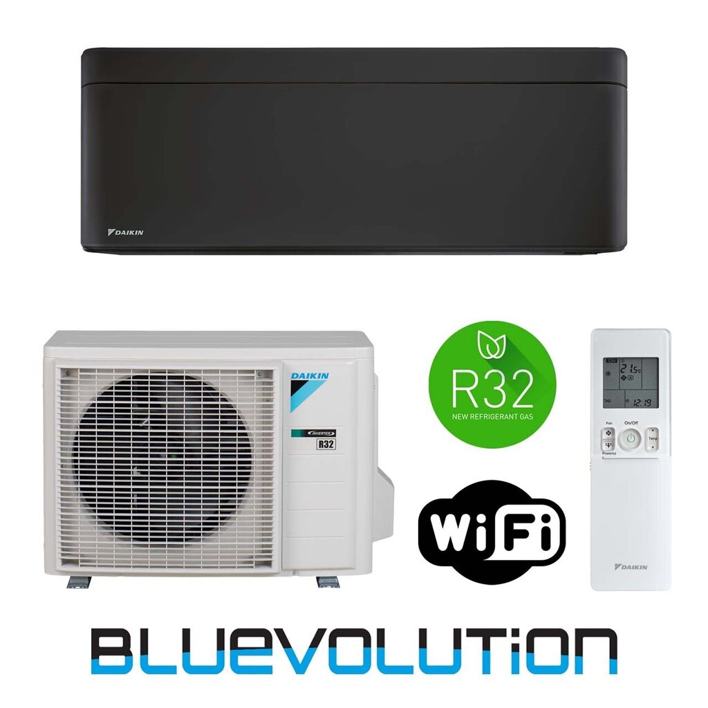 Oro kondicionieriaus komplektas Daikin Stylish 2.0/2.5kW, FTXA20BB-RXA20A9 kaina ir informacija | Kondicionieriai, šilumos siurbliai, rekuperatoriai | pigu.lt