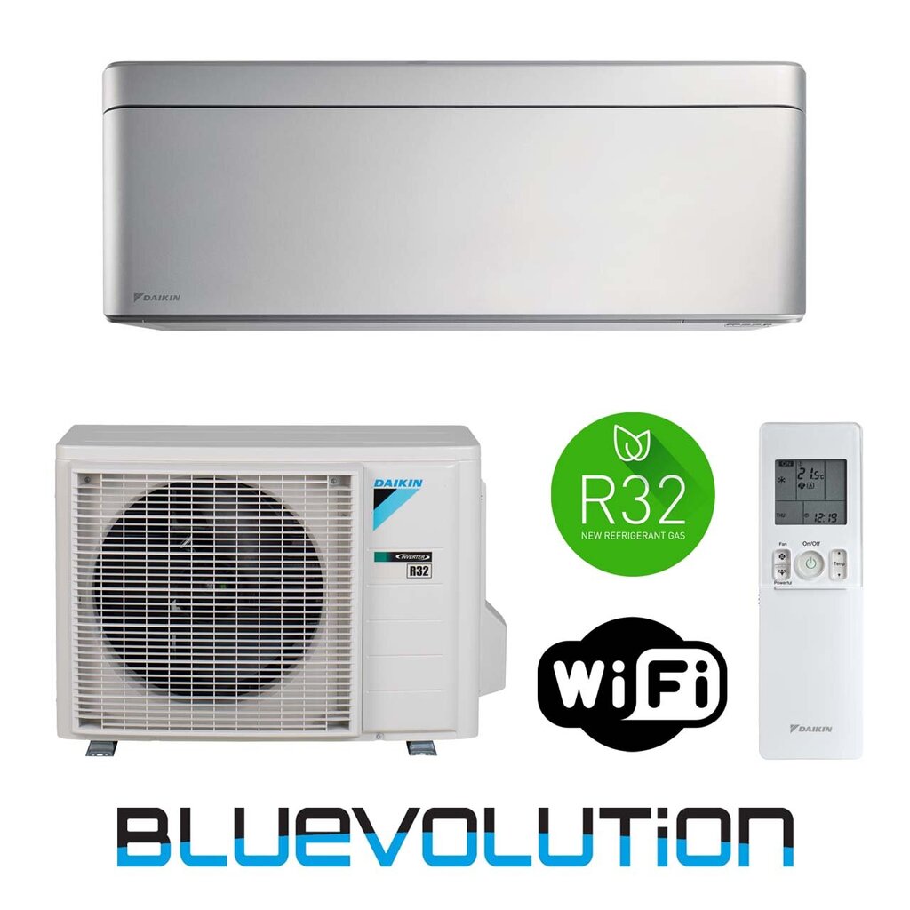 Oro kondicionieriaus komplektas Daikin Stylish 2.5/2.8kW, FTXA25BS-RXA25A9 kaina ir informacija | Kondicionieriai, šilumos siurbliai, rekuperatoriai | pigu.lt