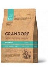 Grandorf suaugusiems vidutinių ir didelių veislių šunims su 4 rūšių mėsa, 3 kg цена и информация | Сухой корм для собак | pigu.lt