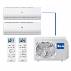 Наружный блок и 2 внутренних блока по 2.5 кВт каждый Haier MULTI SPLIT 2U40S2SC1FA/2xAS25PBAHRA цена и информация | Haier Сантехника, ремонт, вентиляция | pigu.lt