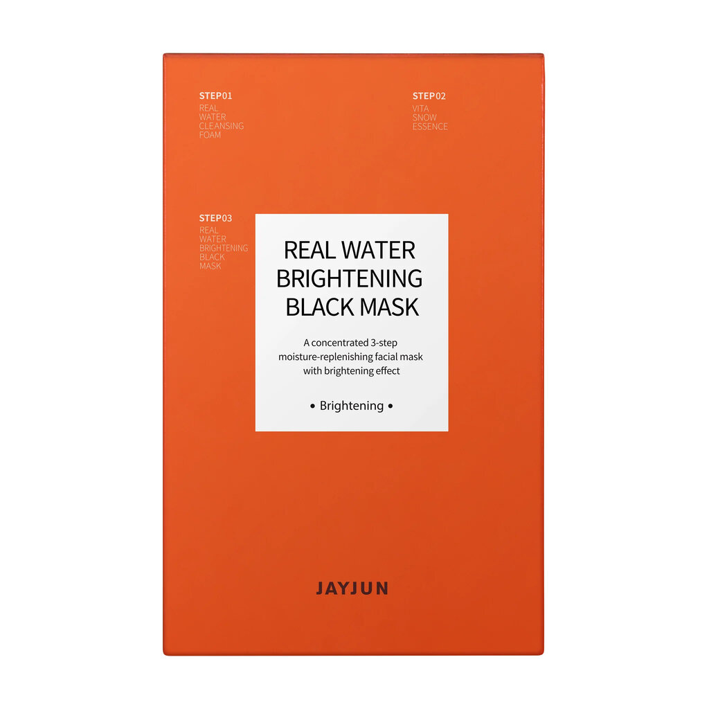 Skaistinanti veido kaukė Jayjun Real water brightening black Mask, 28 ml kaina ir informacija | Veido kaukės, paakių kaukės | pigu.lt