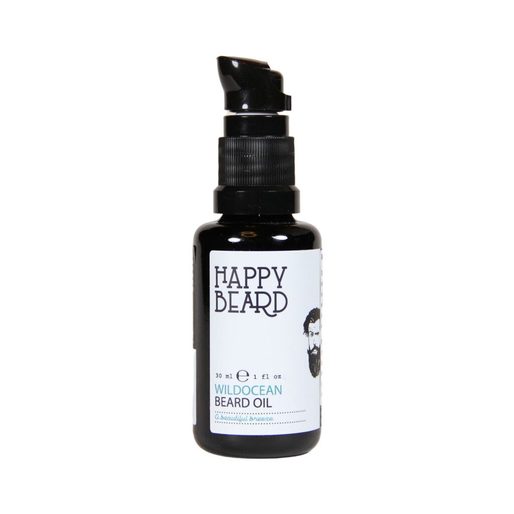 Barzdos aliejus Happy Beard Wildocean Beard Oil, 30 ml kaina ir informacija | Skutimosi priemonės ir kosmetika | pigu.lt