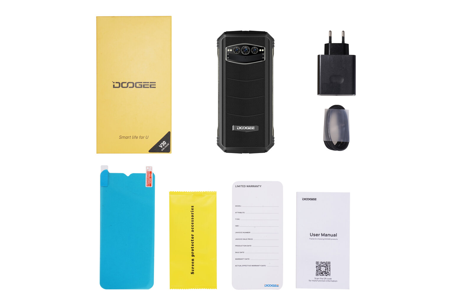 Doogee V30 Black kaina ir informacija | Mobilieji telefonai | pigu.lt