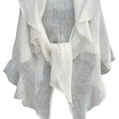 Льняной шарф натурального кремового цвета / ручной работы цена и информация | Шарф женский | pigu.lt