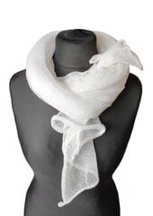 Льняной шарф натурального белого цвета цена и информация | Шарф женский | pigu.lt
