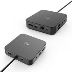 USB-разветвитель i-Tec C31TRIPLE4KDOCKPDPRO цена и информация | Адаптеры, USB-разветвители | pigu.lt