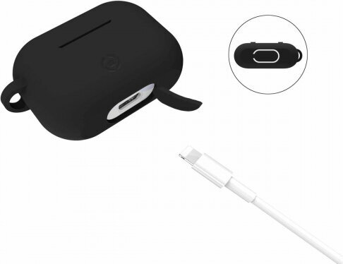 Celly skirtas Apple AirPods Pro, juodas kaina ir informacija | Ausinės | pigu.lt