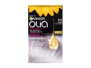 Aliejaus pagrindo ilgalaikiai plaukų dažai be amoniako, Garnier Olia 9.11 Metallic Silver цена и информация | Краска для волос | pigu.lt