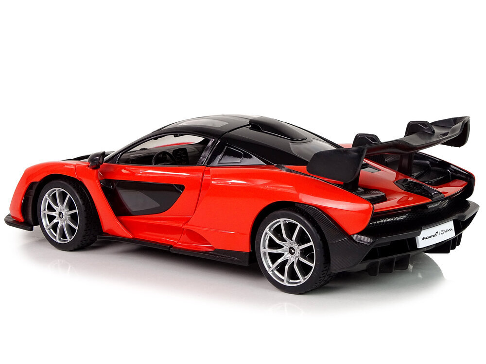 Radijo bangomis valdomas automobilis Rastar „McLaren Senna“ 1:14, oranžinis kaina ir informacija | Žaislai berniukams | pigu.lt