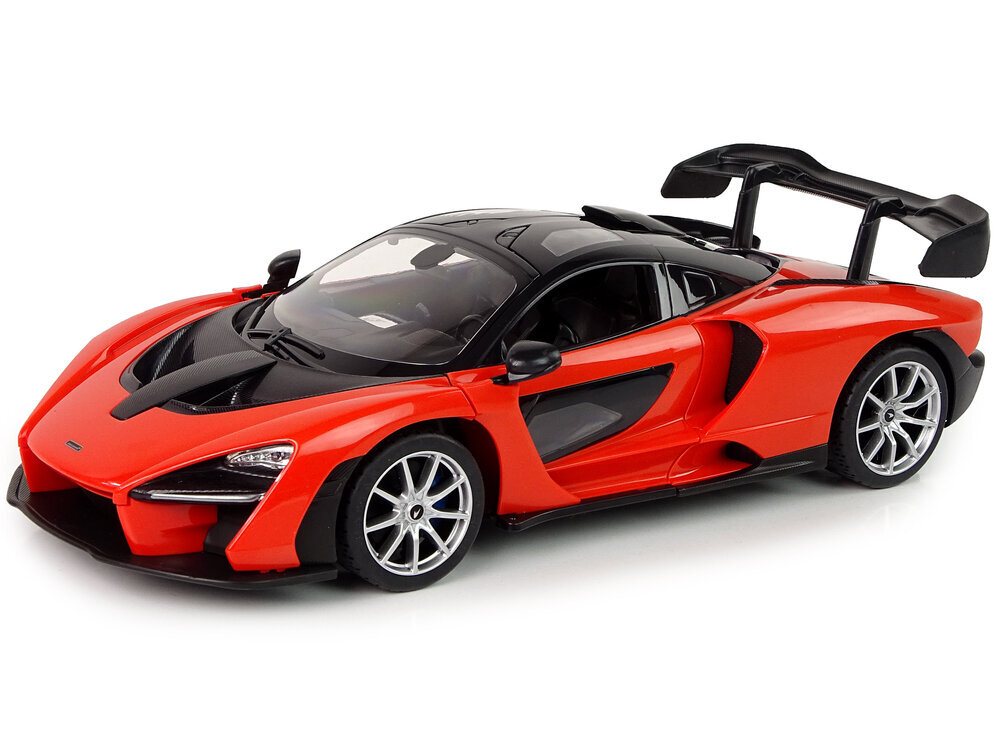 Radijo bangomis valdomas automobilis Rastar „McLaren Senna“ 1:14, oranžinis kaina ir informacija | Žaislai berniukams | pigu.lt