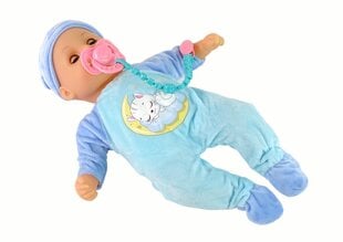 Interaktyvi lėlė kūdikis su ir priedais LeanToys, 38 cm kaina ir informacija | Žaislai mergaitėms | pigu.lt