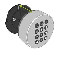 Durų užraktas Danalock V3 Bluetooth su klaviatūra Danapad, juodos spalvos kaina ir informacija | Spynos | pigu.lt