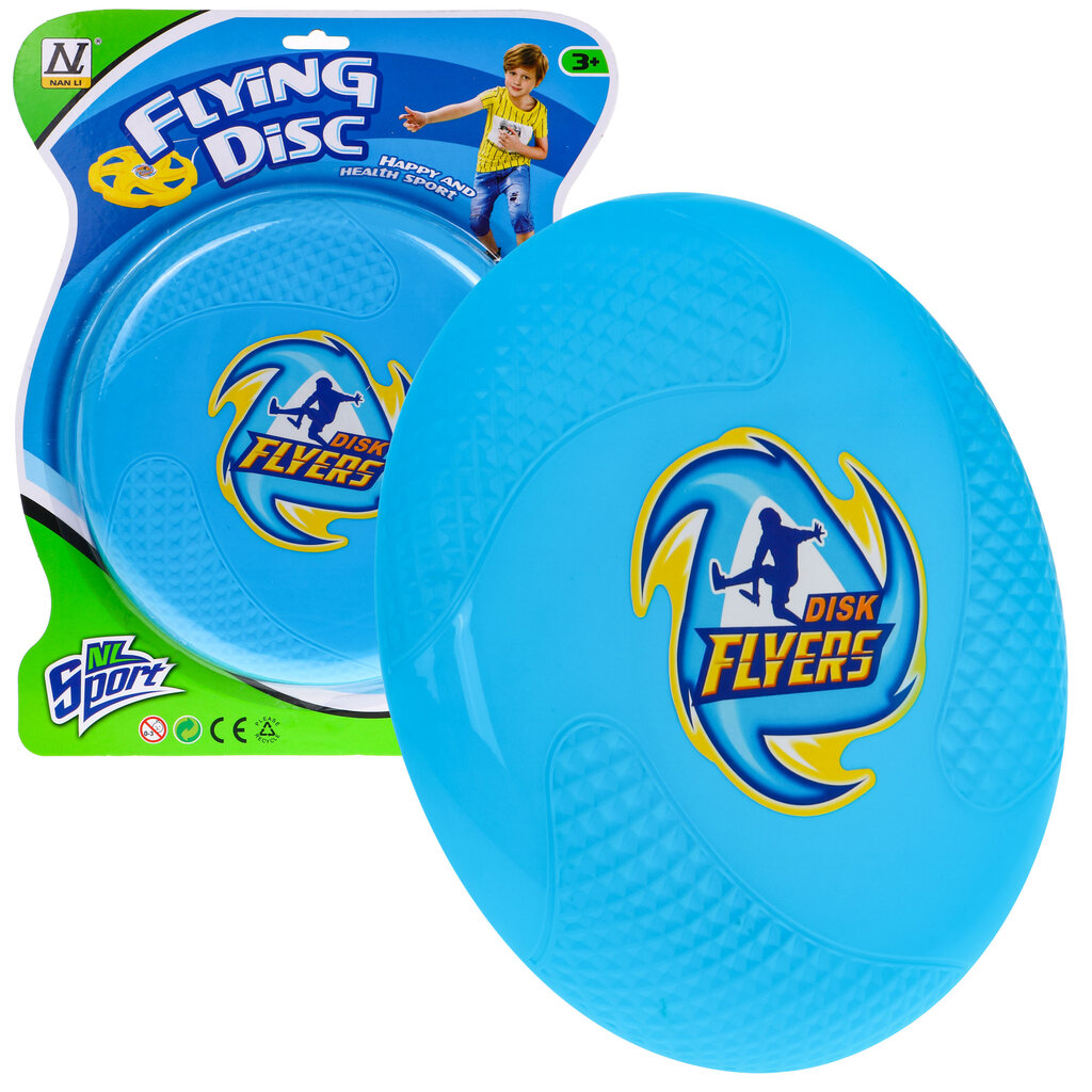 Skraidantis diskas Frisbis, 23 cm, mėlynas цена и информация | Lauko žaidimai | pigu.lt