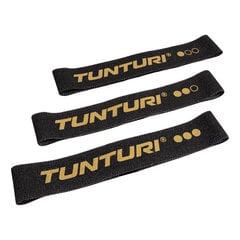 Тренировочные ленты Tunturi Centuri Textile, 64см, черные цена и информация | Фитнес-резинки, гимнастические кольца | pigu.lt