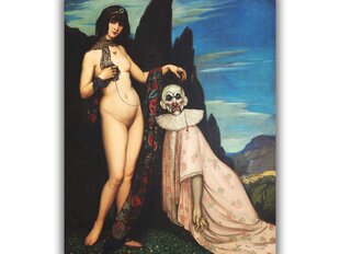 Reprodukcija Moteris ir Marionetė (1909) (Angel Zarraga), 40x35 cm kaina ir informacija | Reprodukcijos, paveikslai | pigu.lt