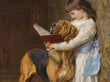 Reprodukcija Mergaitė ir Šuo kaina ir informacija | Reprodukcijos, paveikslai | pigu.lt