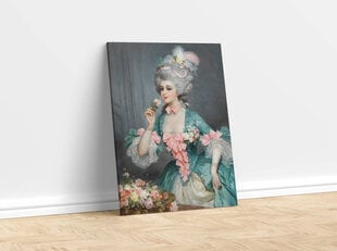 Reprodukcija Elegantiška Dama su Rožėmis kaina ir informacija | Reprodukcijos, paveikslai | pigu.lt