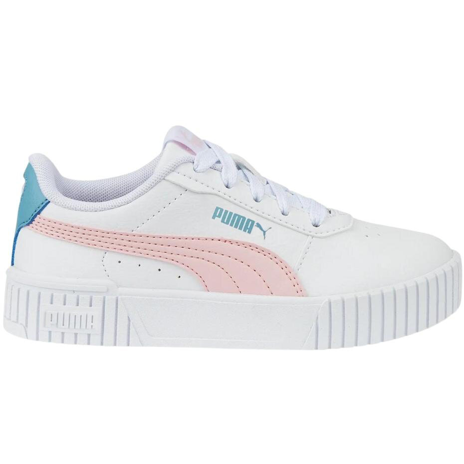 Puma Carina 2.0 PS vaikiški kedai 386186 05, balti цена и информация | Sportiniai batai vaikams | pigu.lt