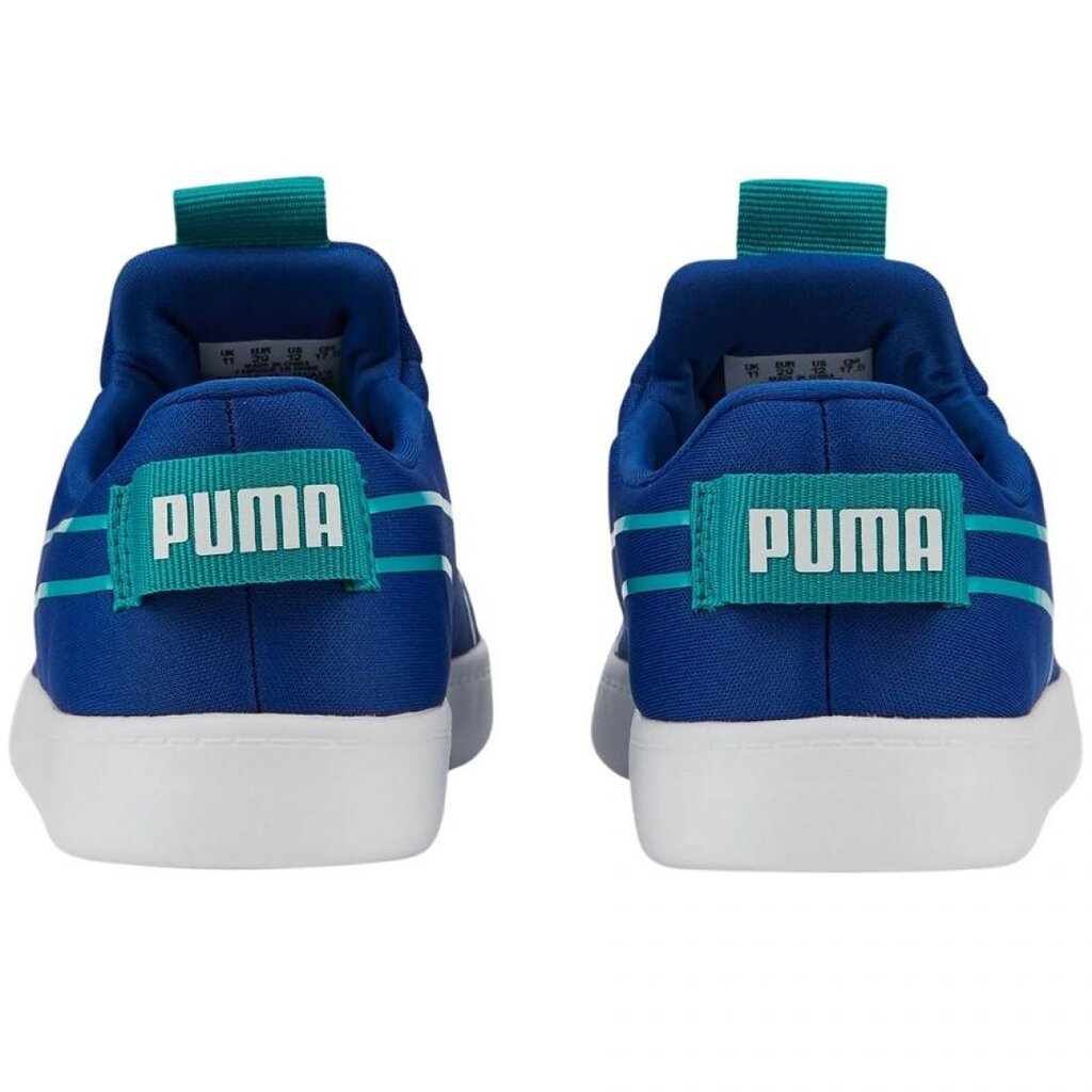 Sportiniai bateliai vaikams Puma Courtflex v2 Slip On PS Jr 374858 11, mėlyni kaina ir informacija | Sportiniai batai vaikams | pigu.lt