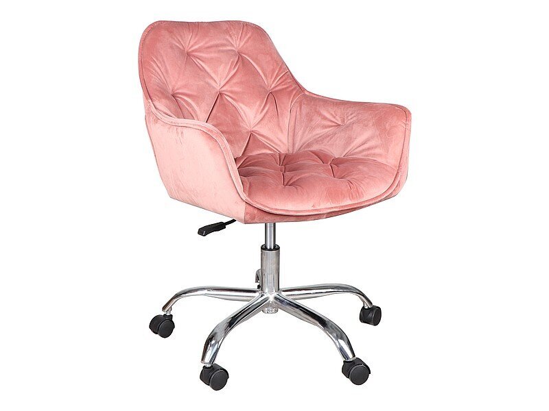 2-jų biuro kėdžių komplektas Signal Meble Q-190, rožinis kaina ir informacija | Biuro kėdės | pigu.lt