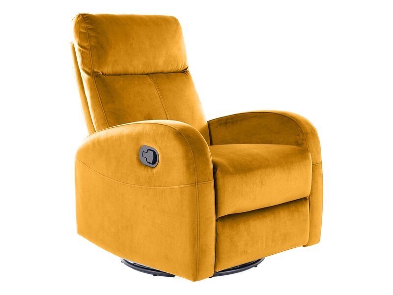 Fotelis Signal Meble Olimp, geltonas kaina ir informacija | Svetainės foteliai | pigu.lt