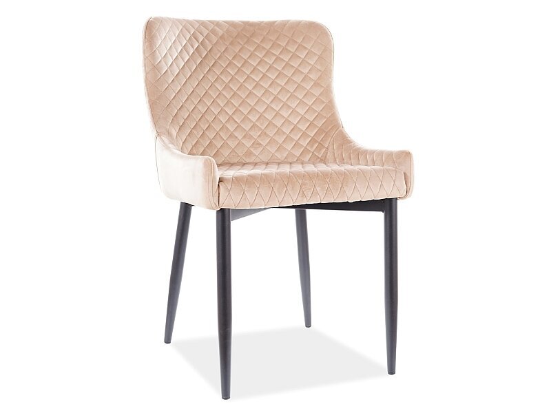 4-ių kėdžių komplektas Signal Meble Colin, smėlio spalvos kaina ir informacija | Virtuvės ir valgomojo kėdės | pigu.lt