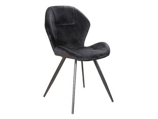 4-ių kėdžių komplektas Signal Meble Ginger Velvet, juodas kaina ir informacija | Virtuvės ir valgomojo kėdės | pigu.lt