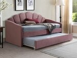 Кровать Signal Meble Bella, 90x200 см, розовая
