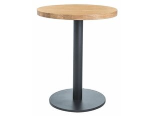 Стол Signal Meble Puro II, коричневый/черный цена и информация | Кухонные и обеденные столы | pigu.lt