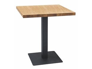 Стол Signal Meble Puro, коричневый/черный цена и информация | Кухонные и обеденные столы | pigu.lt