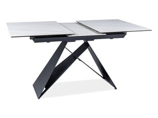 Stalas Signal Meble Westin, juodas/baltas kaina ir informacija | Virtuvės ir valgomojo stalai, staliukai | pigu.lt
