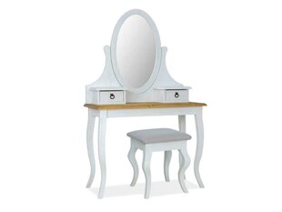 Косметический столик Signal Meble Poprad, белый цена и информация | Туалетные столики | pigu.lt