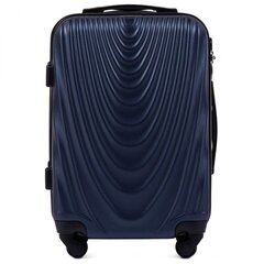 Didelis lagaminas Wings 304 L + kelioninė kosmetinė, mėlynas kaina ir informacija | Lagaminai, kelioniniai krepšiai | pigu.lt