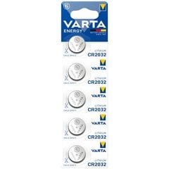 Элементы Varta Energy CR2032, 5 шт. цена и информация | Батарейки | pigu.lt