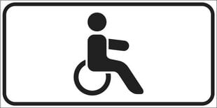 Ženklas Nr. 846 Neįgalieji kaina ir informacija | Informaciniai ženklai | pigu.lt