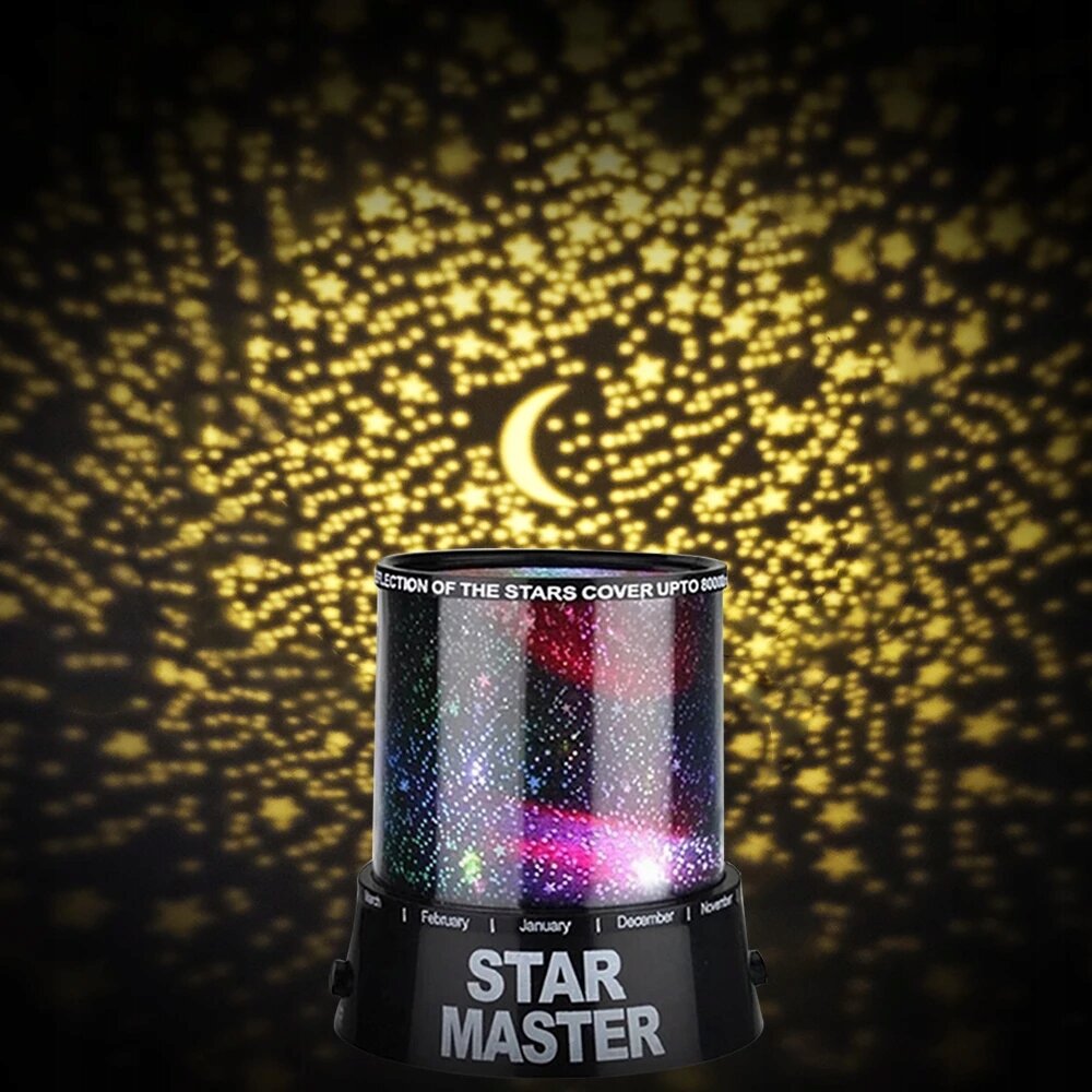 Mini magic led ball naktinė lemputė - šviesos žvaigždžių projektorius цена и информация | Vaikiški šviestuvai | pigu.lt