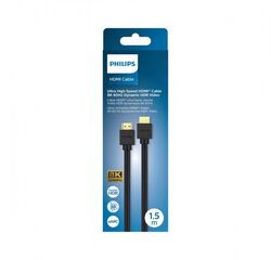 CABLE HDMI 2.1 1.5M PHILIPS SWV9431|00 4895229125070 цена и информация | Кабели и провода | pigu.lt